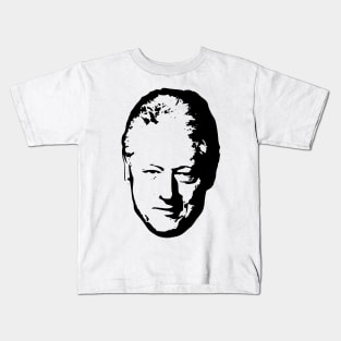 Bill Clinton Black On White Pop Art Kids T-Shirt